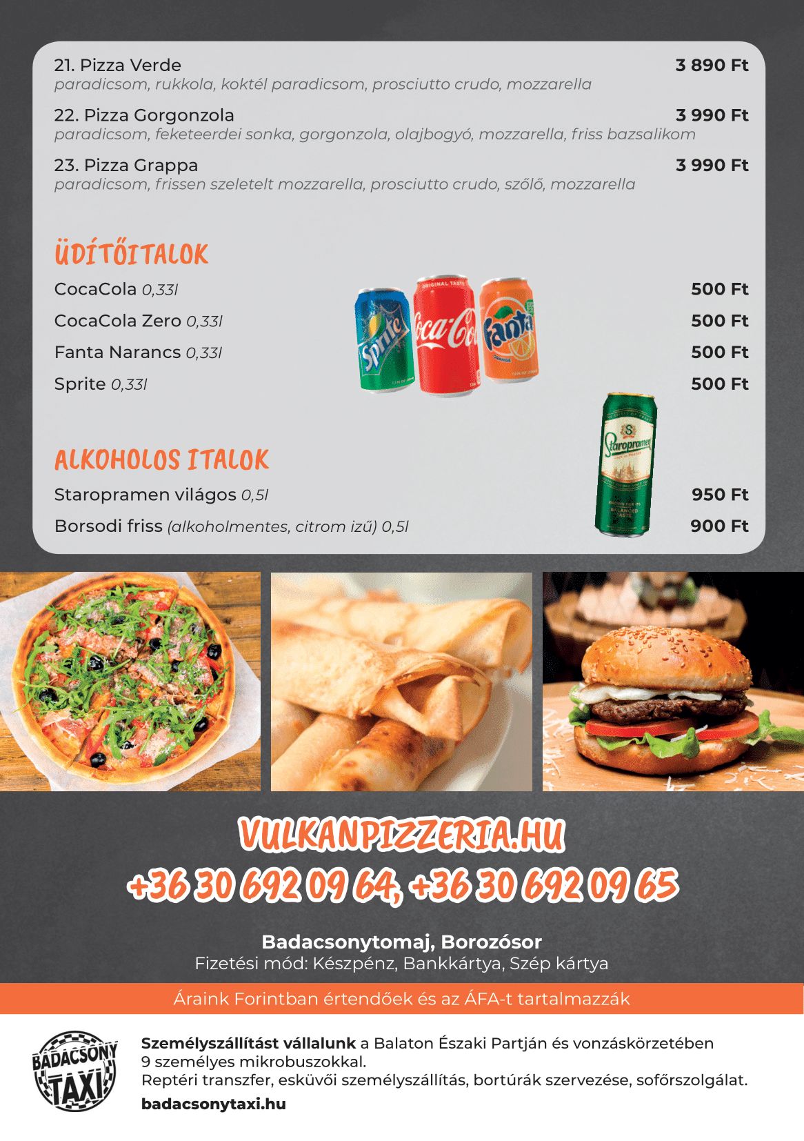 Vulkán pizzéria Badacsonytomaj