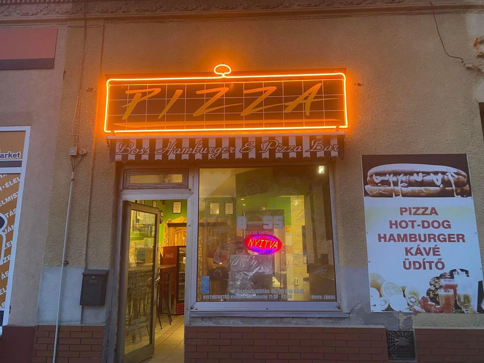 Boss pizzéria és hamburger bár Szeged